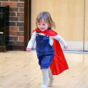 Running toddler