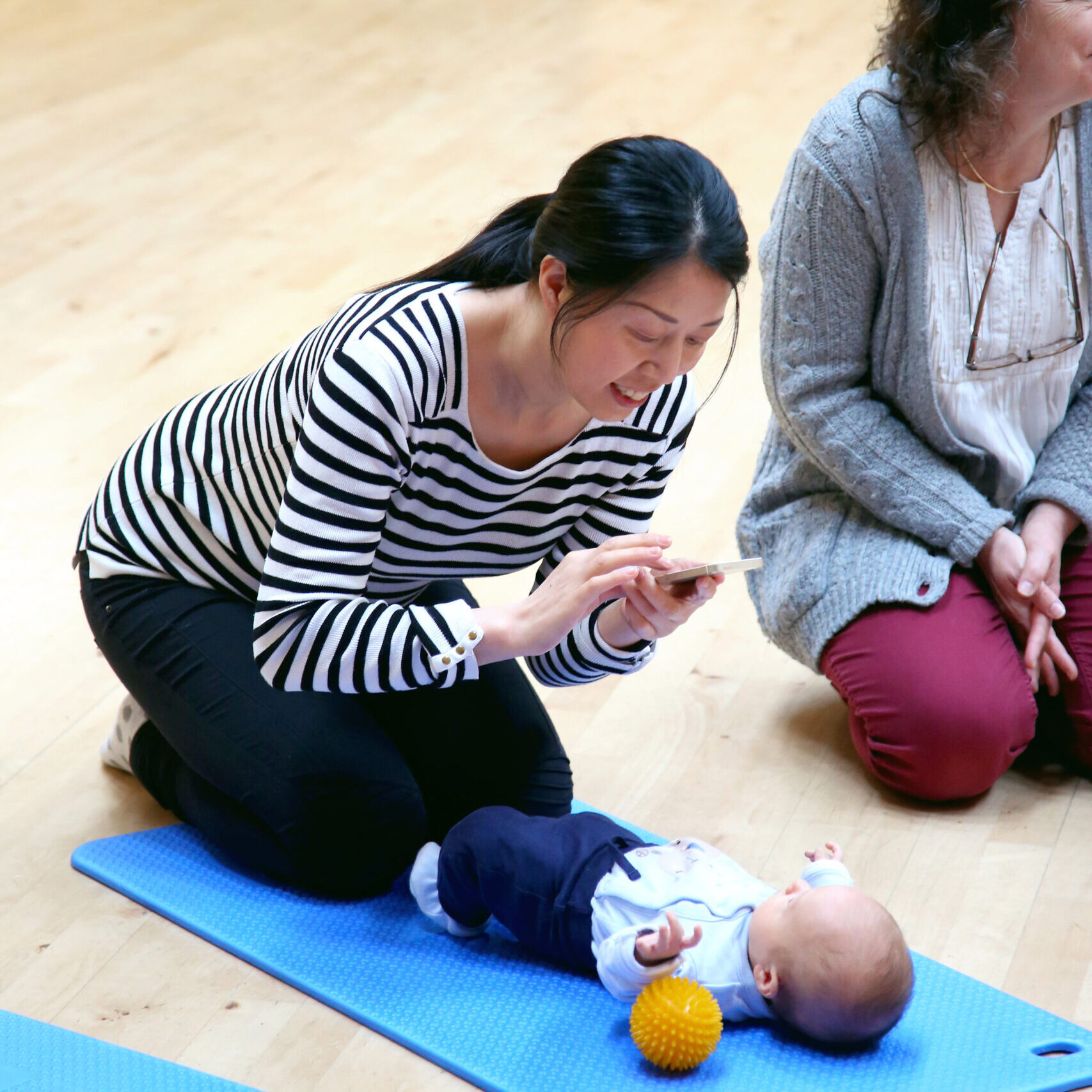 mum interacting with infant
