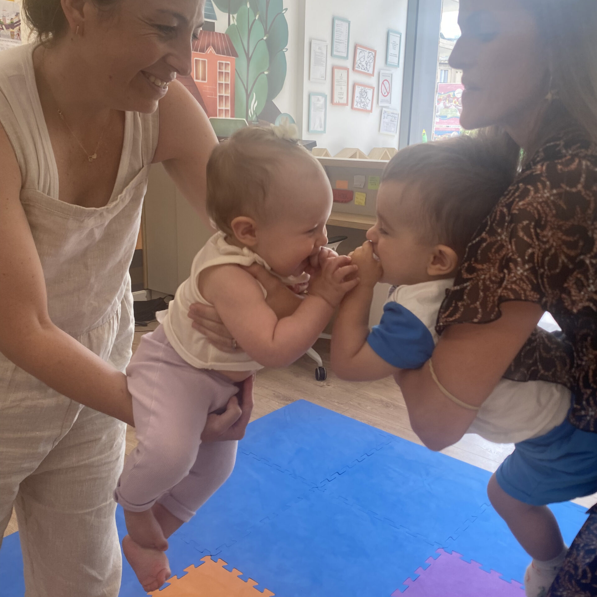 make friends at baby college