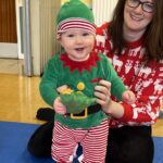 elf on the shelf comes to Baby College baby classes Cute little Baby College elf