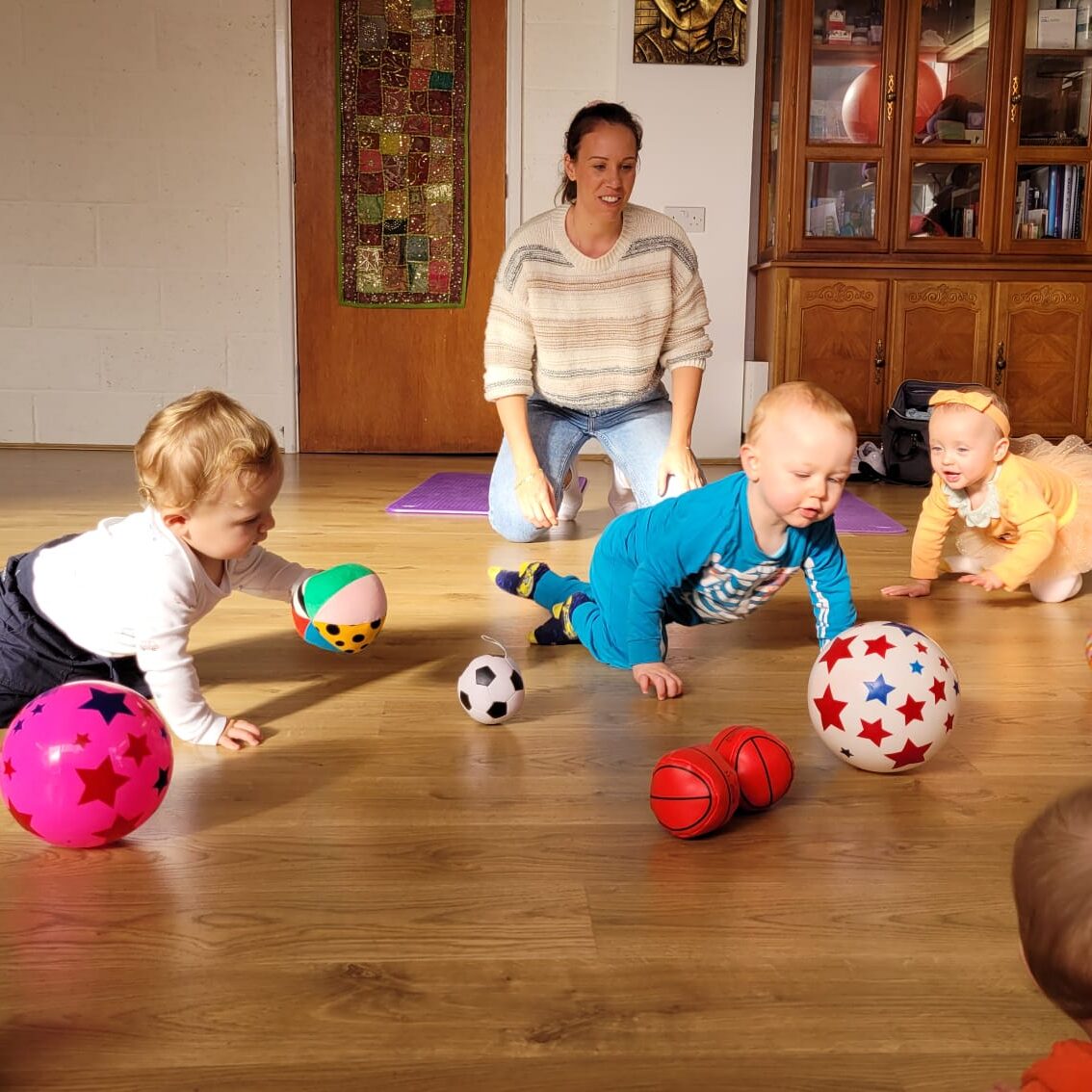 Crawling toddlers