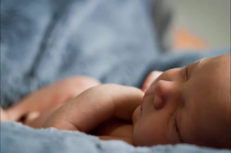 sleeping baby massage